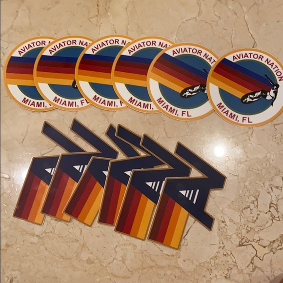 AVIATOR NATION STICKERS 🛍🤍 miami florida - Picture 3 of 3